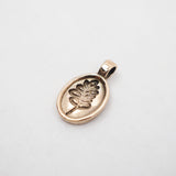 Pendentif Charme Loup - Plaqué Or
