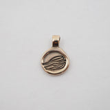 Wave Love Charm Pendant - 10k Gold
