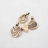 Wave Love Charm Necklace - 10k Gold
