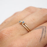 Mini Gemstone Rings - 10k Gold