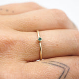 Mini Gemstone Rings - 10k Gold