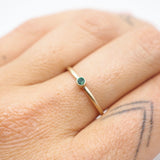 Mini Gemstone Rings - 10k Gold