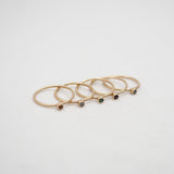 Mini Gemstone Rings - 10k Gold
