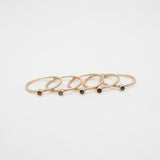 Mini Gemstone Rings - 10k Gold