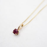 Collier 10K or massif Saphir bleu Sunlight