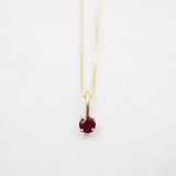 Collier 10K or massif Saphir bleu Sunlight