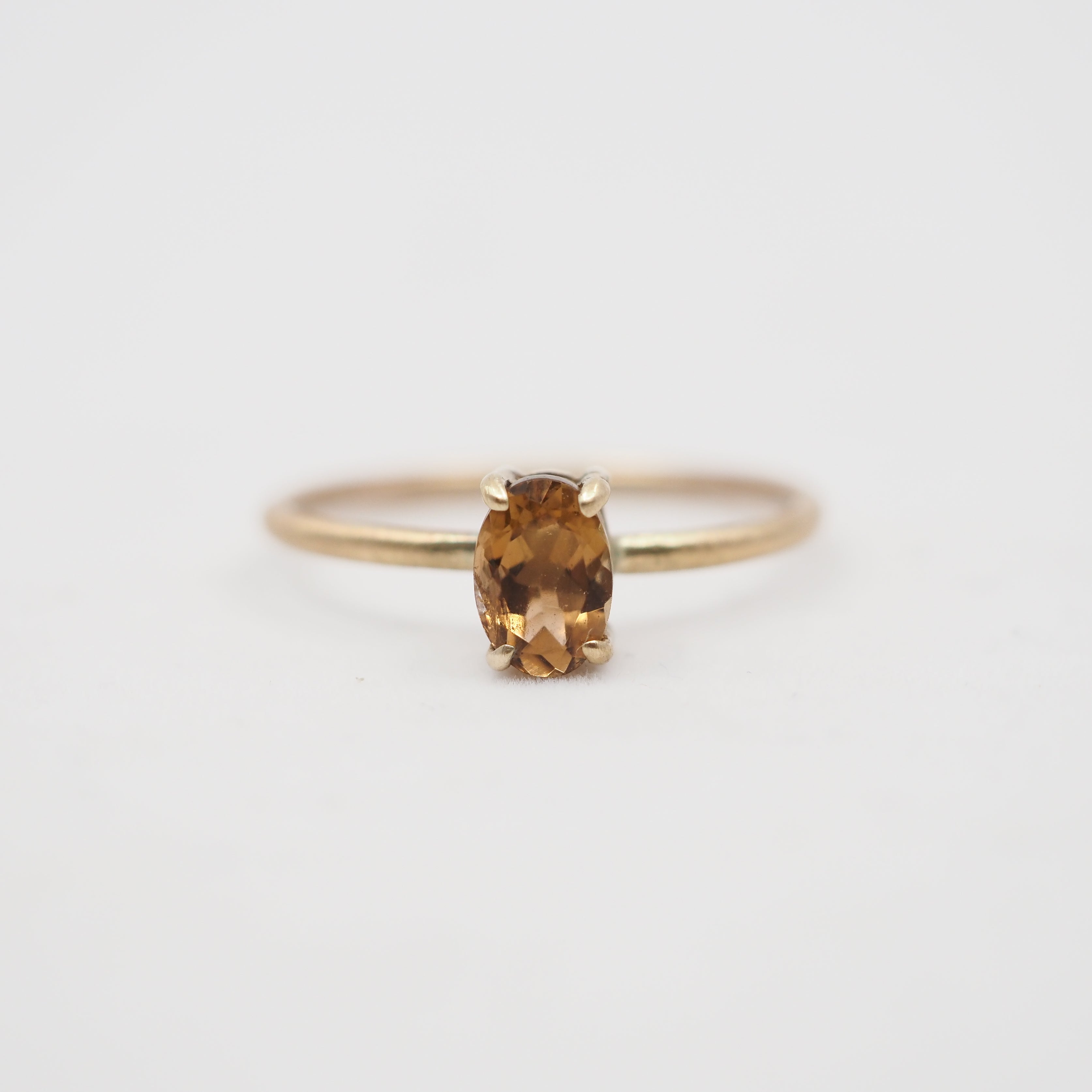Bague ovale soleil or 10 carats - Nord/Sud