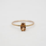 Bague ovale soleil or 10 carats - Nord/Sud