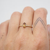 Bague ovale soleil or 10 carats - Nord/Sud