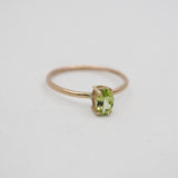 Bague ovale soleil or 10 carats - Nord/Sud
