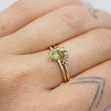 Bague ovale soleil or 10 carats - Nord/Sud