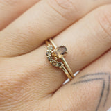 Bague ovale soleil or 10 carats - Nord/Sud