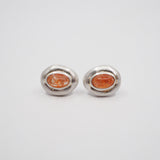Siren Studs - Sunstone - Sterling Silver