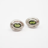 Siren Studs - Chrome Diopside - Sterling Silver