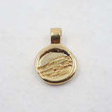 Wave Love Charm Pendant - Gold Plated