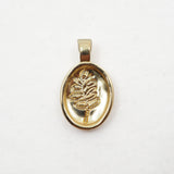 Lupine Charm Pendant - Gold Plated