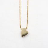 Heart Charm Necklace - Gold Plated