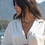 10K Gold Lupine Pendant Necklace