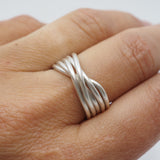 5 Strand Willow Ring - Sterling Silver