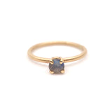 10k Gold Round Labradorite Ring