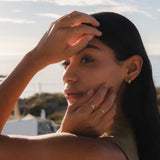 10k Gold Clara Huggie Hoops