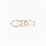 10k Gold Simple Stacking Rings