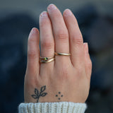 10k Gold Oval Sunlight Ring - East/West