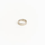 Bark Textured Band Ring - Sterling Silver