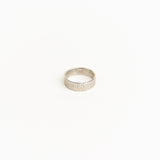 Bark Textured Band Ring - Sterling Silver