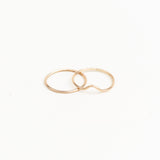 10k Gold V Stacking Ring