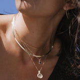 10K Gold Wave Love Talisman Necklace