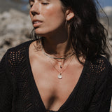 10K Gold Wave Love Talisman Necklace