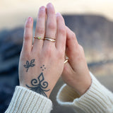 10k Gold Oval Sunlight Ring - East/West