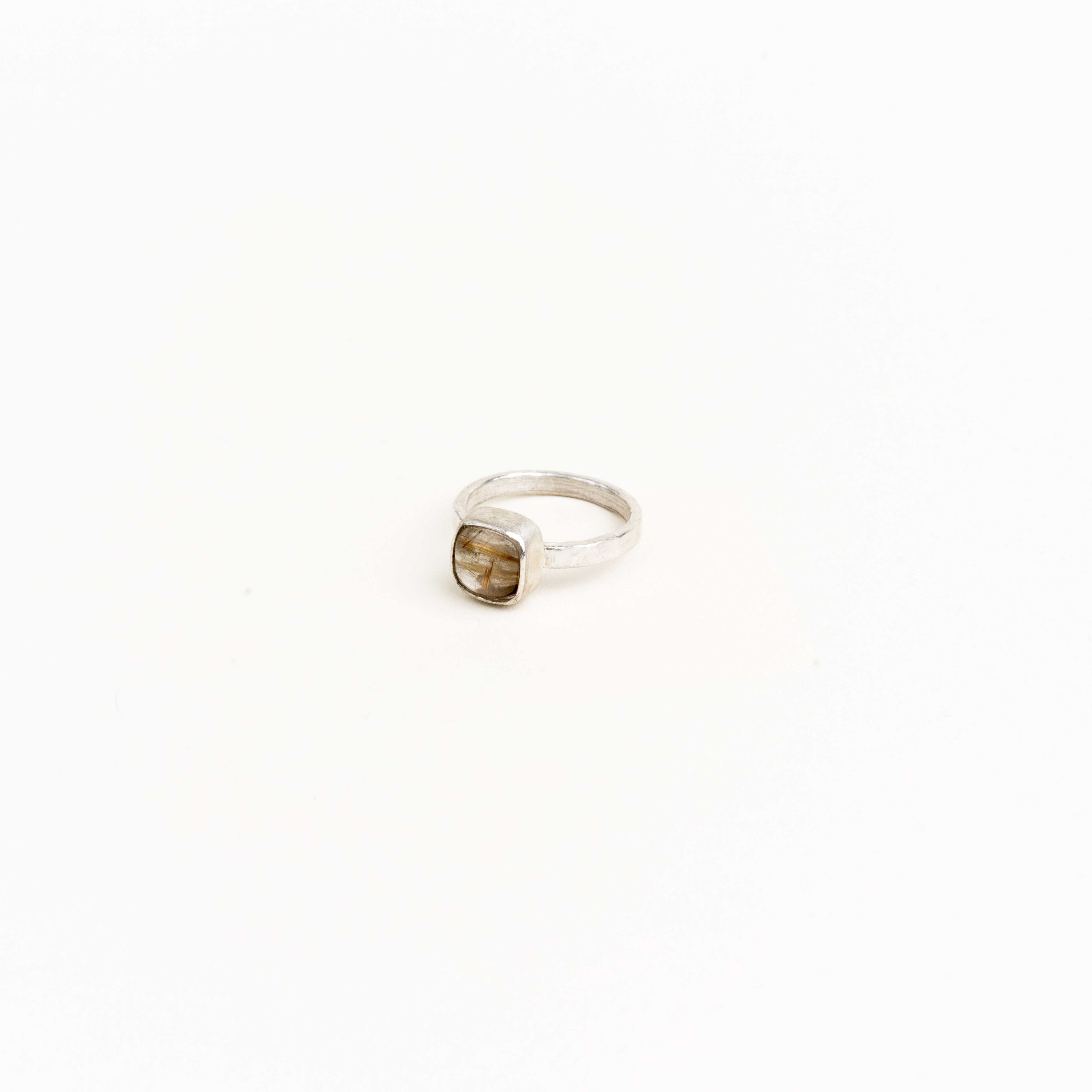 Square Gemstone Cocktail Ring