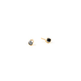 14k Black Diamond Studs
