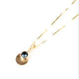 10k Gold Montana Sapphire Necklace