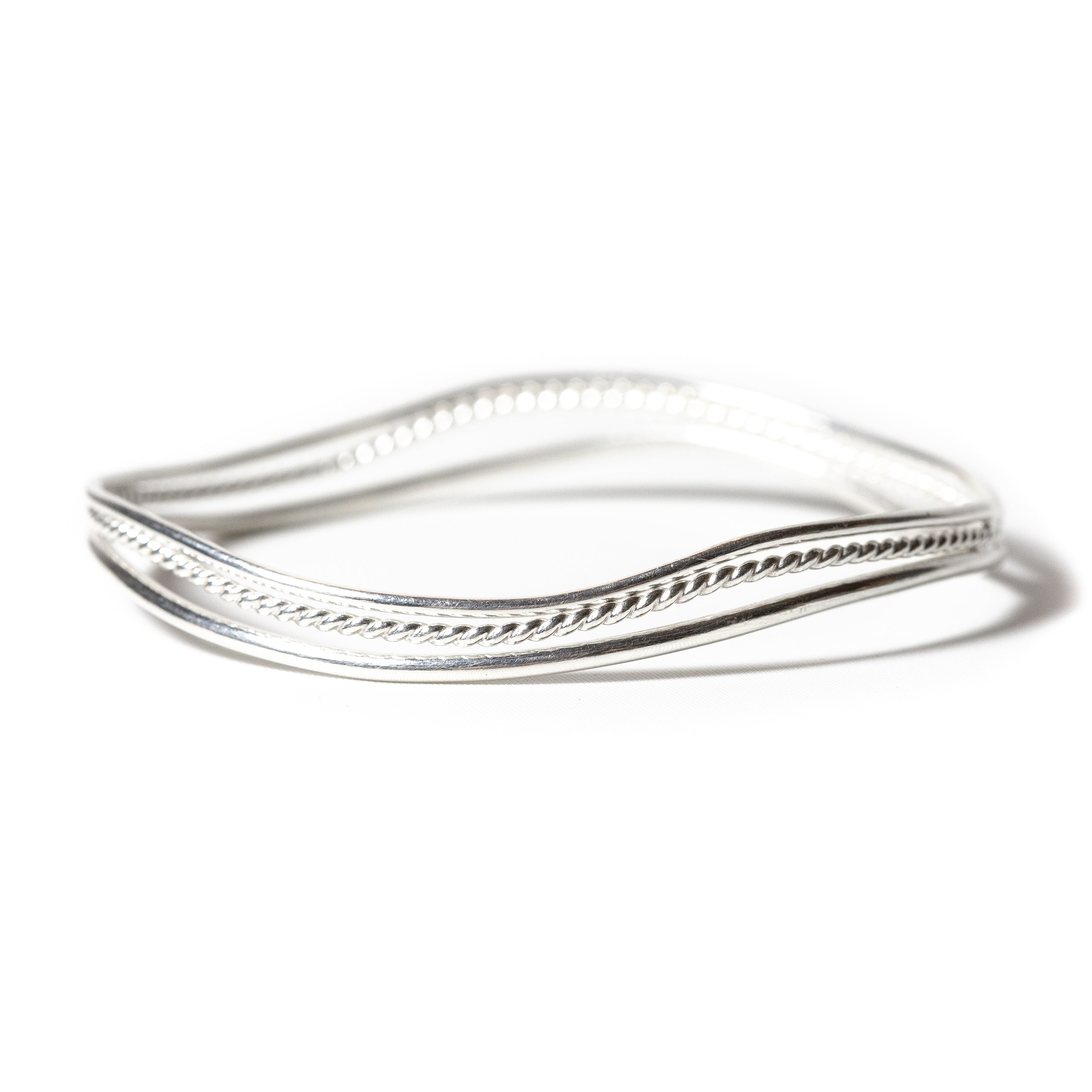 sterling silver bracelet handmade in tofino bc