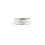 Bark texture ring handmade in tofino bc