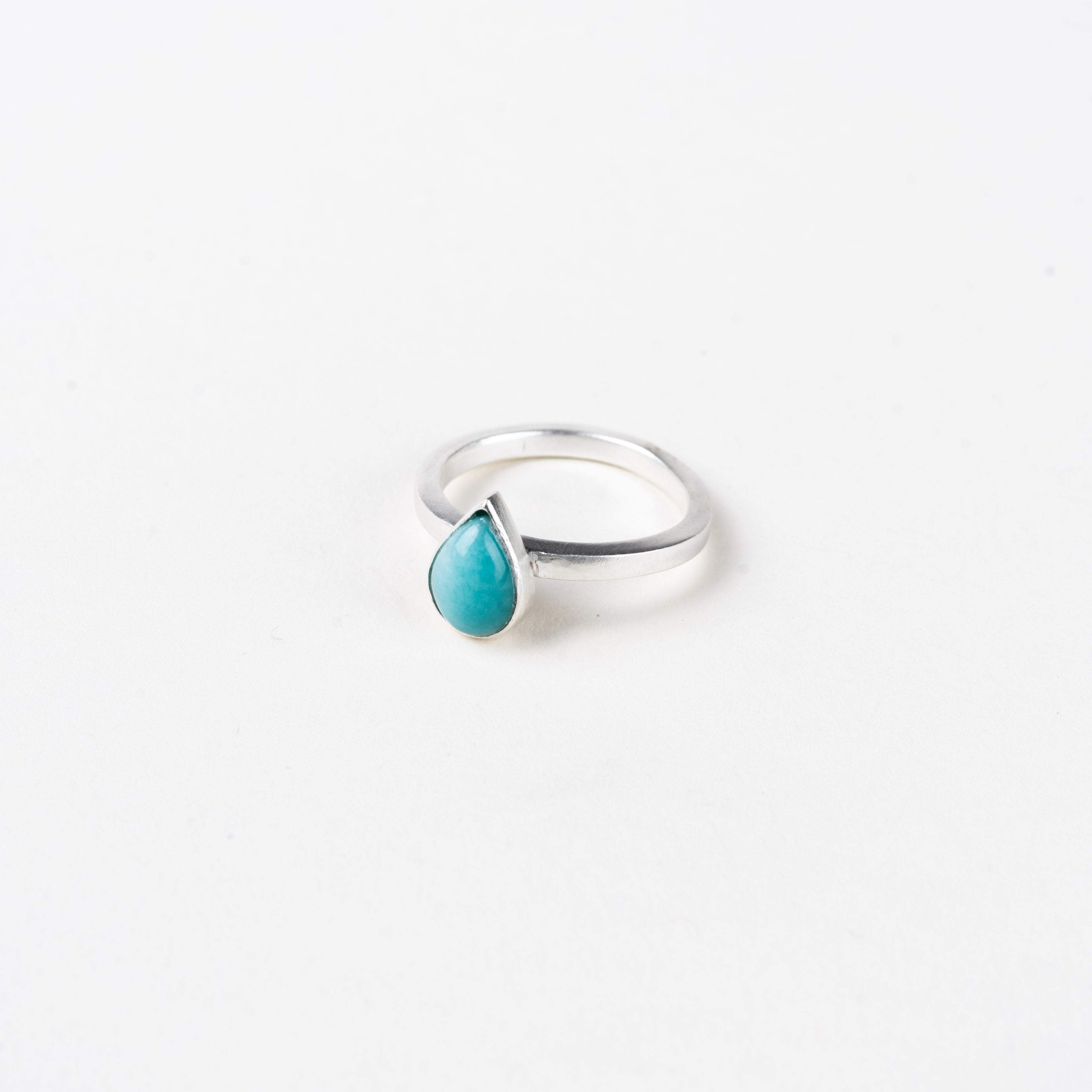 Gemstone Teardrop Ring