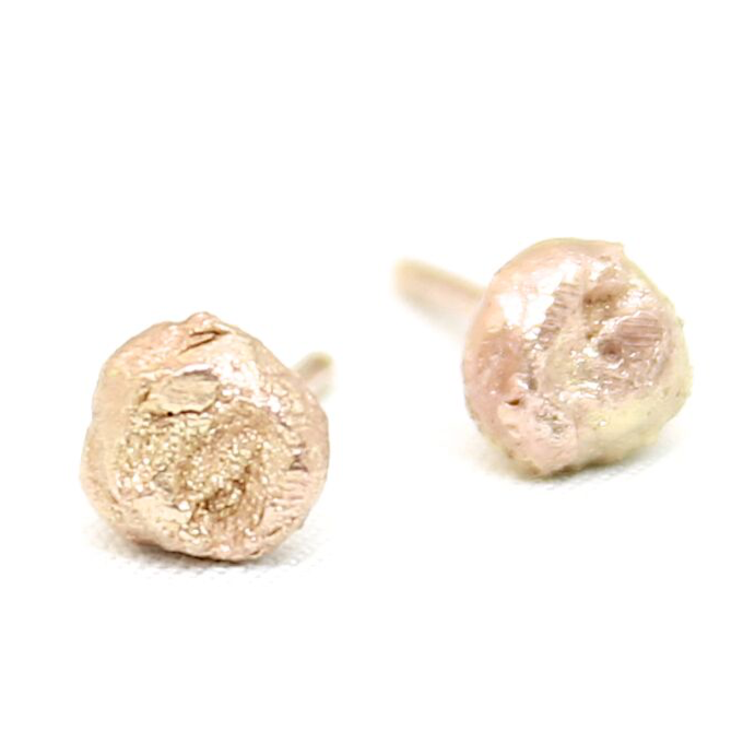 10k Gold earrings handmade in Tofino