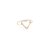 Gold heart ring handmade in Tofino BC